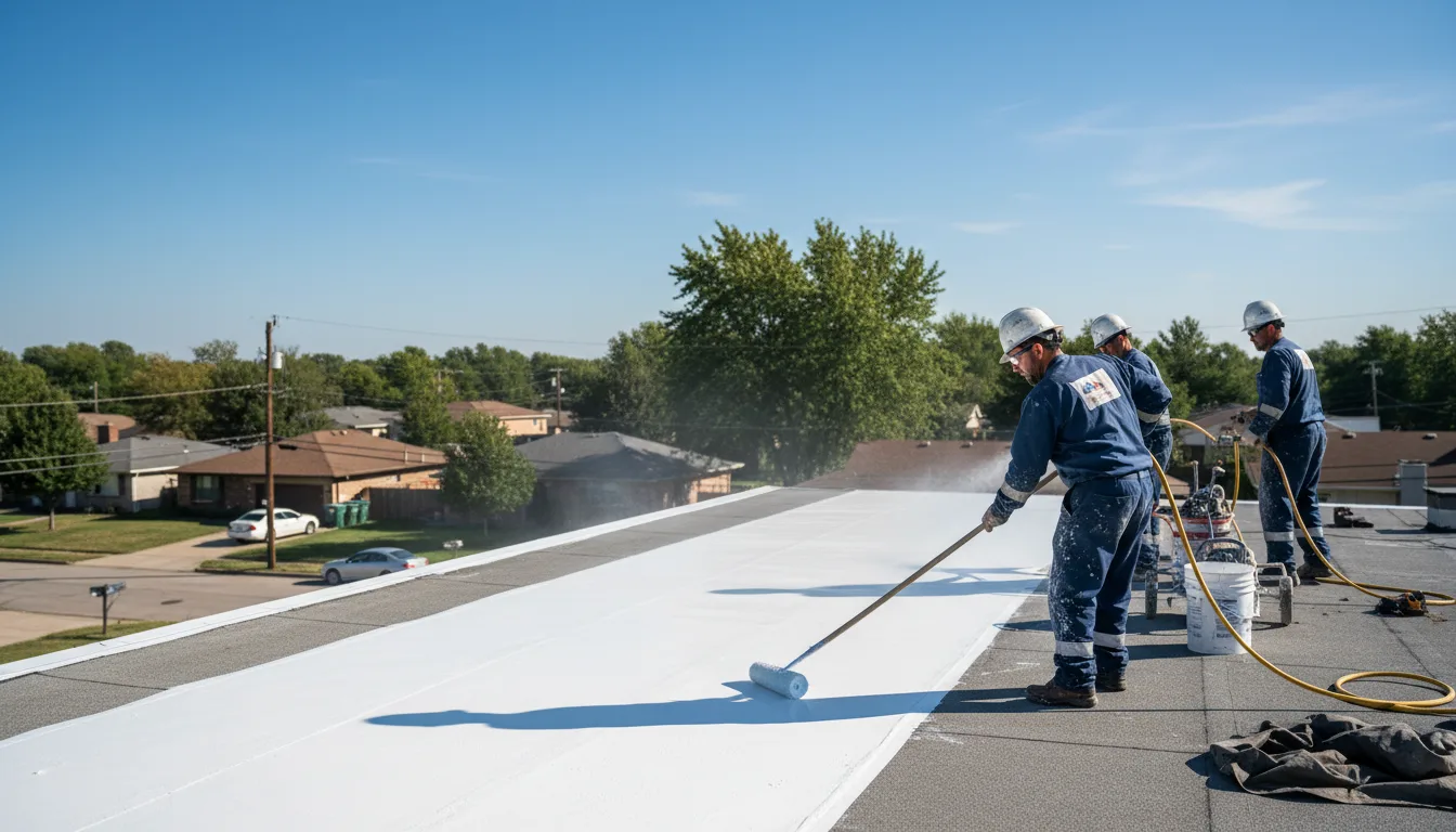 Commercial roof coating in Tishomingo, MS near me